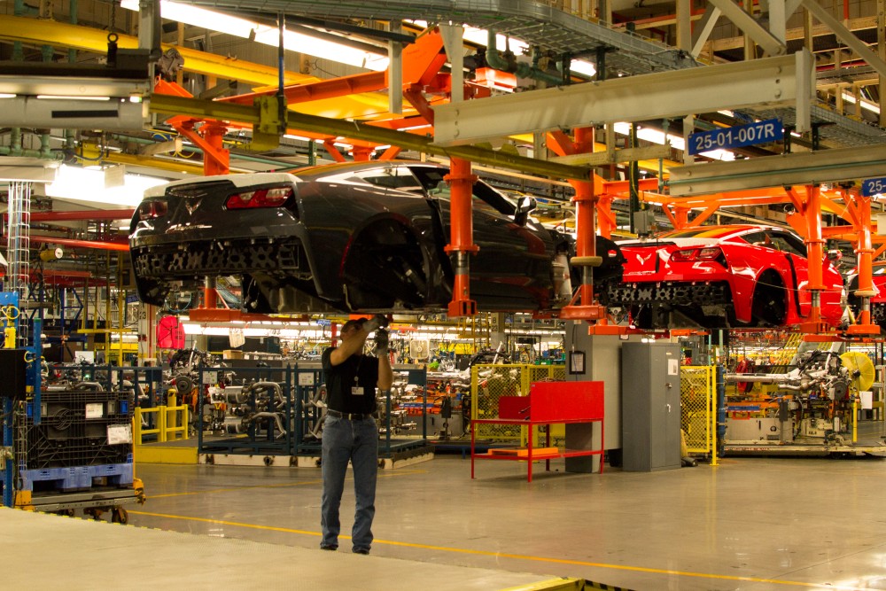 General Motors Bowling Green Kentucky Plant Tour Corvette C7 GM