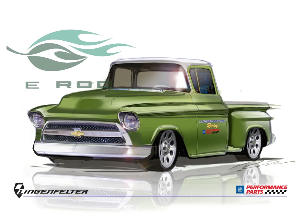  SEMA 2010: La camioneta Chevrolet E-Rod de 1955 es un sueño de restauración |  Autoridad de GM
