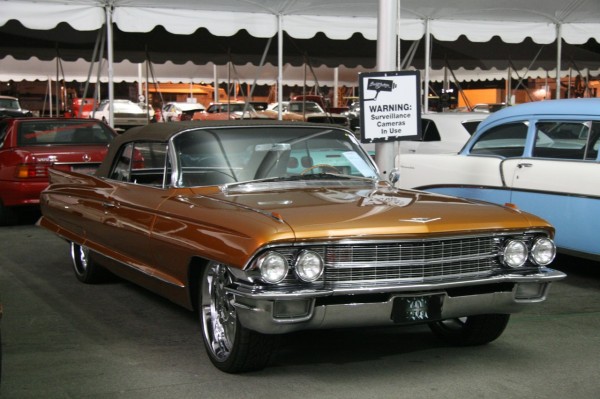 Most recently a 1962 Cadillac convertible adorned in Louis Vuitton 