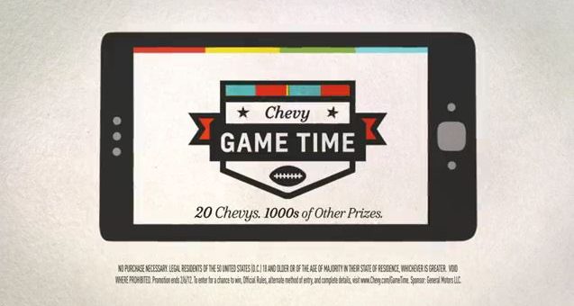 Chevy Game Time App