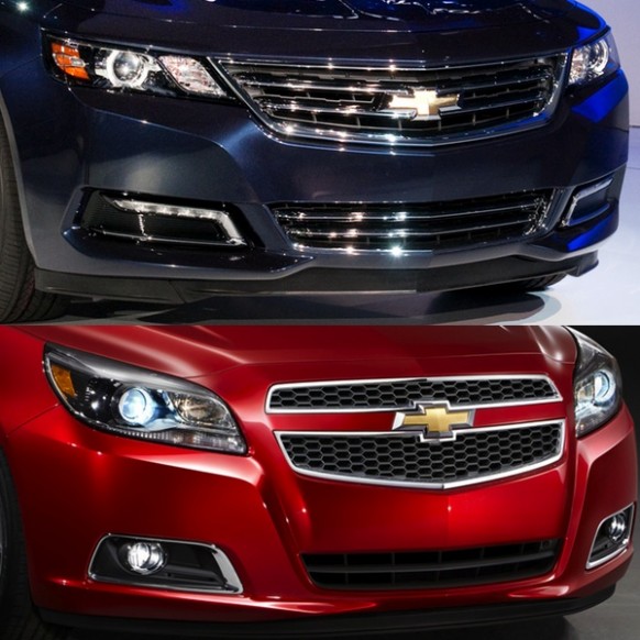 The dualport grille split by the Chevy emblem is no more in its place is a 