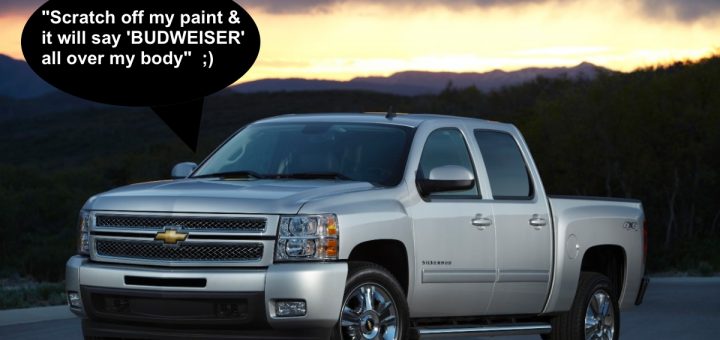 2013 Chevy Silverado - Scratch Paint Budweiser