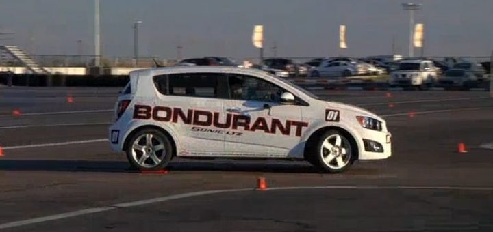 Bob Bondurant Chevrolet Sonic Lunch Tray Drift