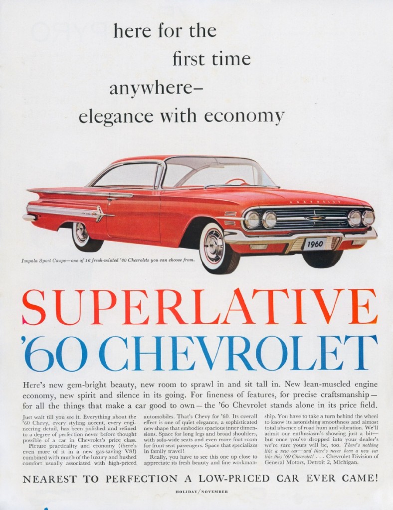 This Print Ad For The 1960 Impala Sport Coupe Is The Most