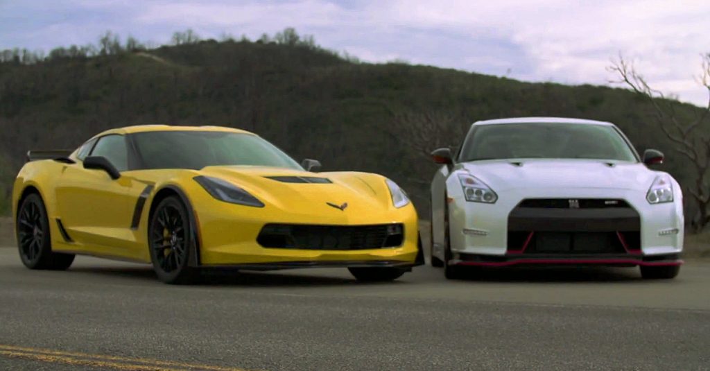 Nissan gtr vs corvette z06 video #10