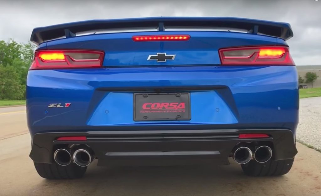 Corsa Axle Back For The Camaro Zl1 Video Gm Authority