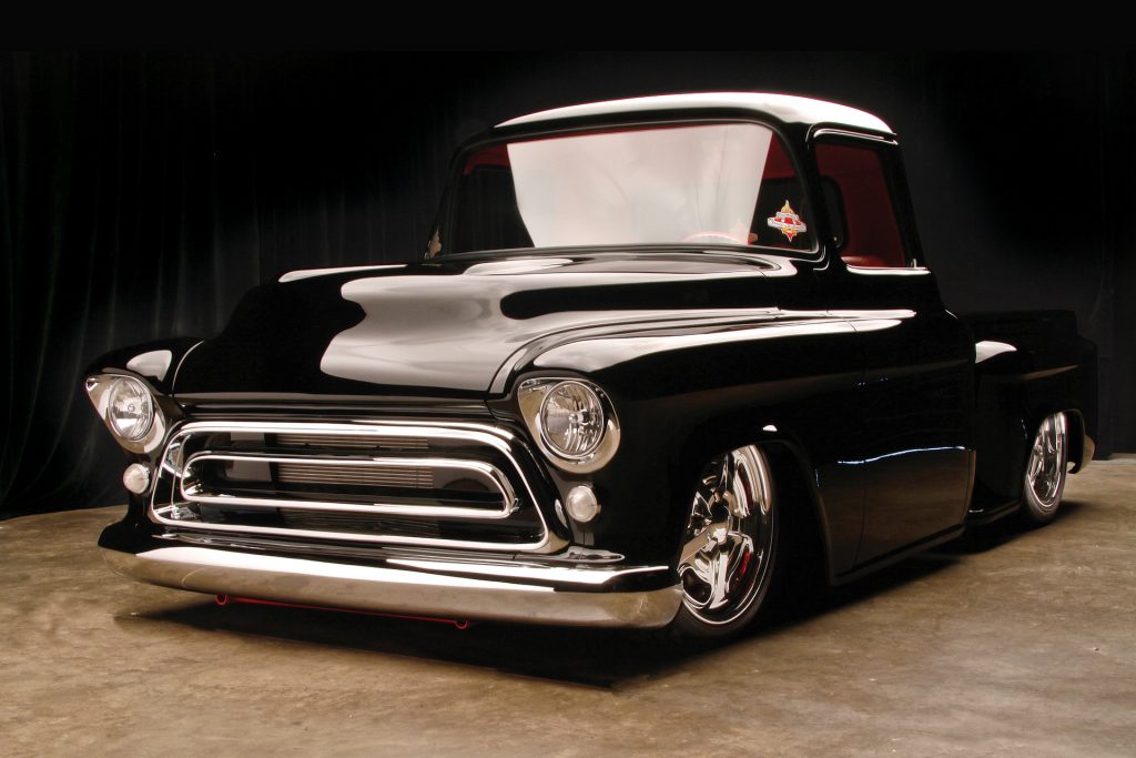 It took 7,000 man hours and thousands of one-off, hand crafted parts to build this 1957 Chevrolet C-6 Custom Pickup, sold for $148,500 in Las Vegas in 2011. This truck comes with a 402cid LS3 motor, a complete Corvette C6 suspension and drivetrain with a 6-speed transaxle and a full Air Ride suspension. If that wasn’t enough, this truck is also a recipient of a GM Design award at SEMA 2009 and a Mothers Choice Award at SEMA 2010.