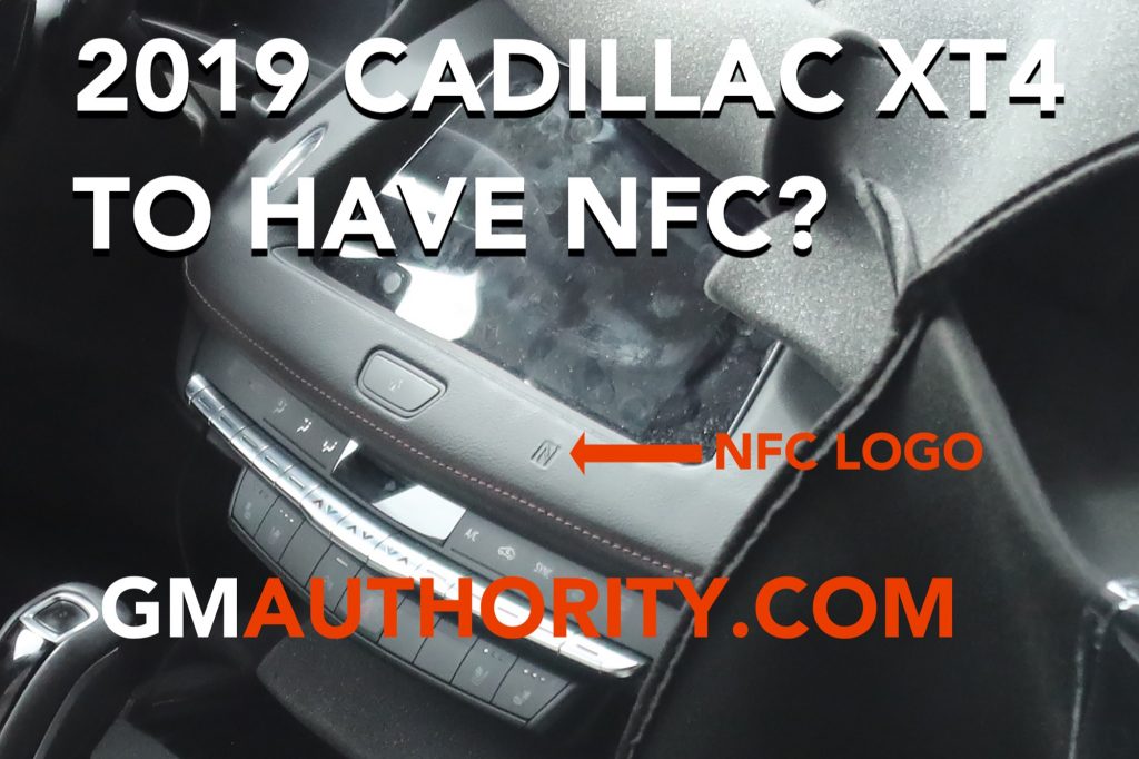 2019 Cadillac XT4 interior spy shot with NFC - GM Authority