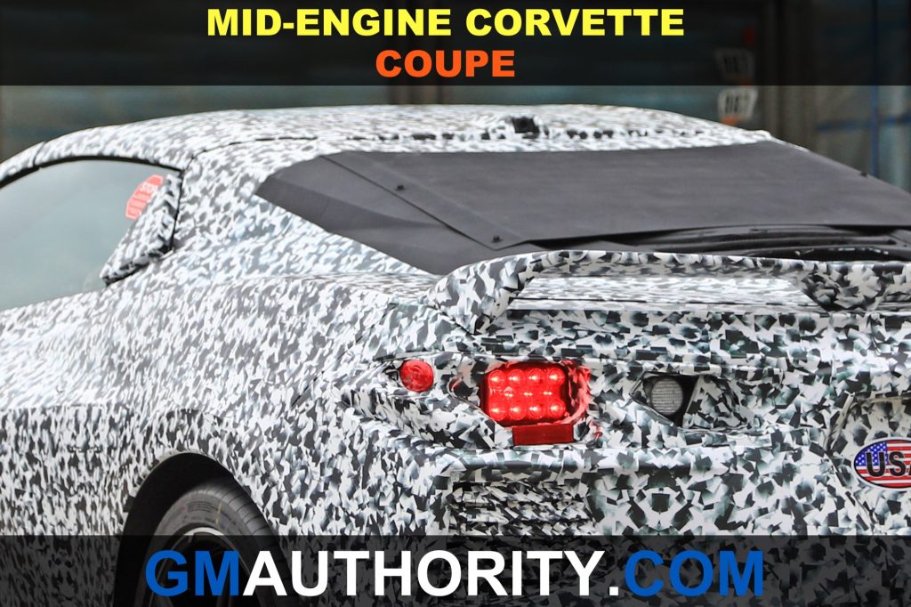 Mid-Engine Chevrolet Corvette Coupe spy shots - side view
