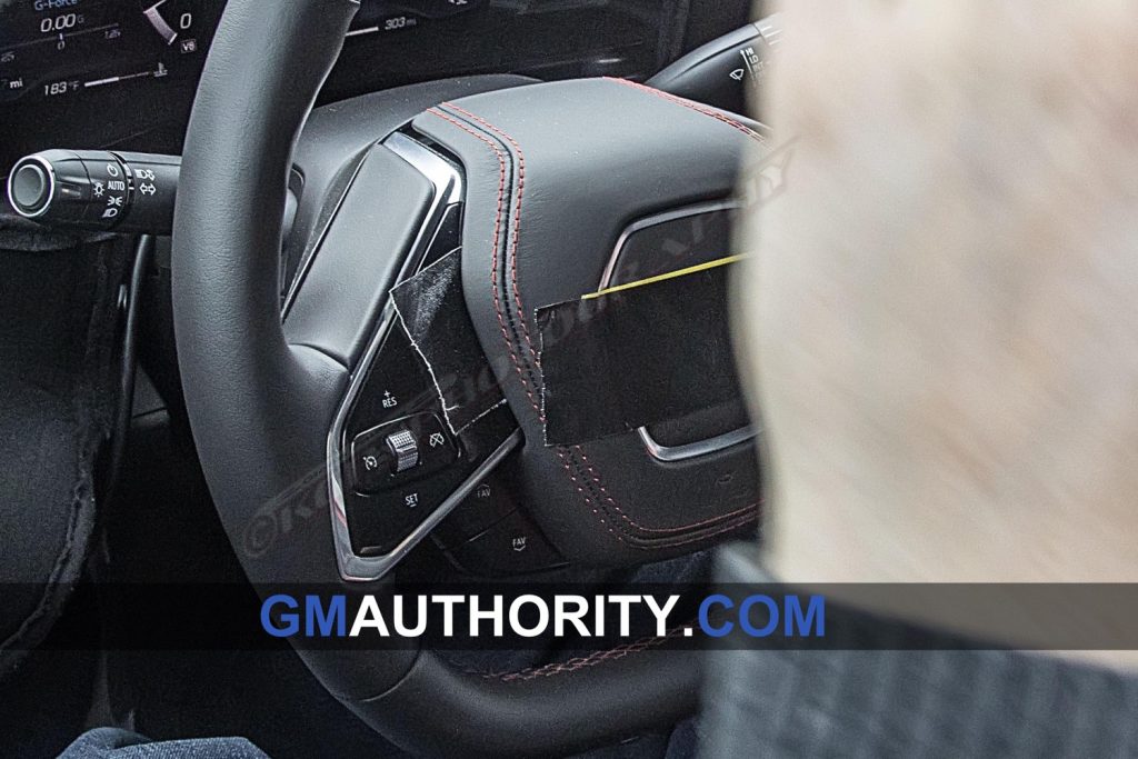 Chevrolet Mid-Engine Corvette C8 Interior Instrument Panel Spy Shots - April 2019 004