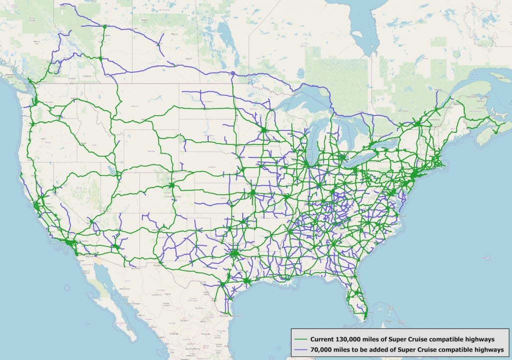 Super Cruise Update Adds 70,000 Miles To System's Memory GM Authority