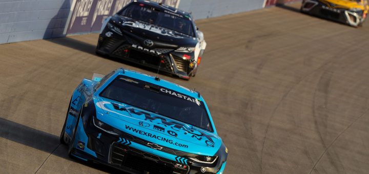 No 1 NASCAR Chevy Holds Off Toyotas Nashville 2023 Video