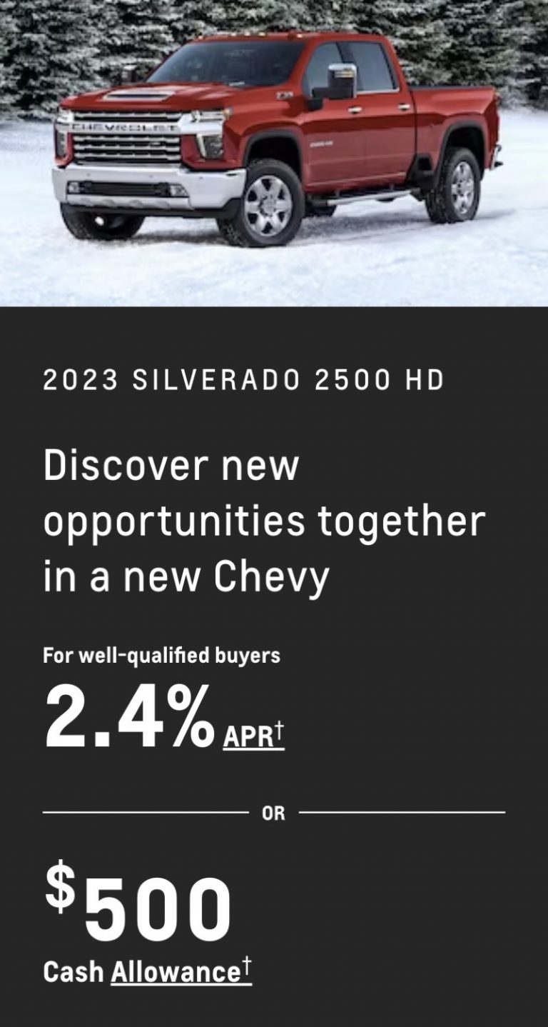 Chevy Silverado HD Discount Offers 500 Off In January 202