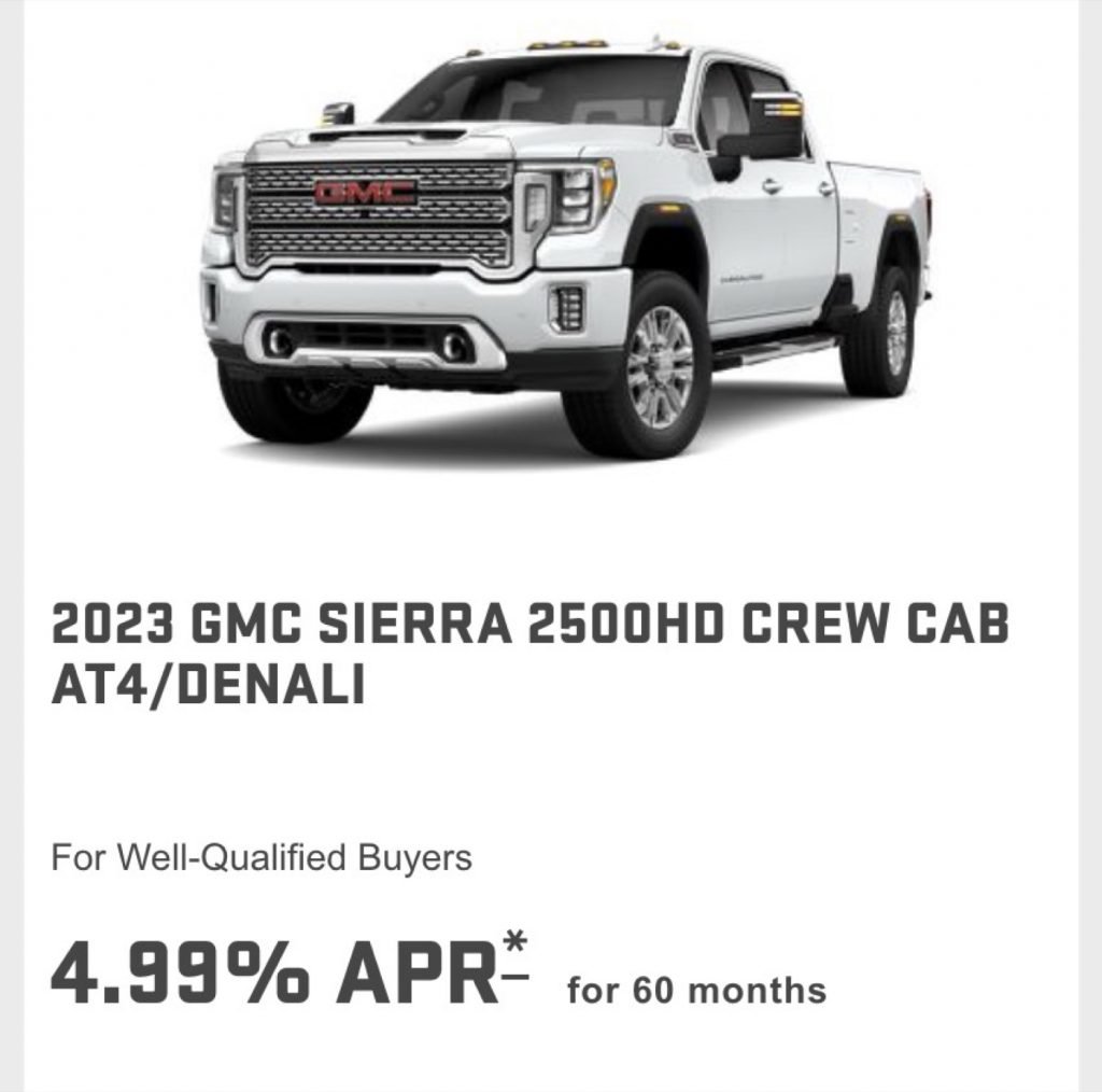 Gmc Sierra Hd Finance Lease Programs Available In Jan