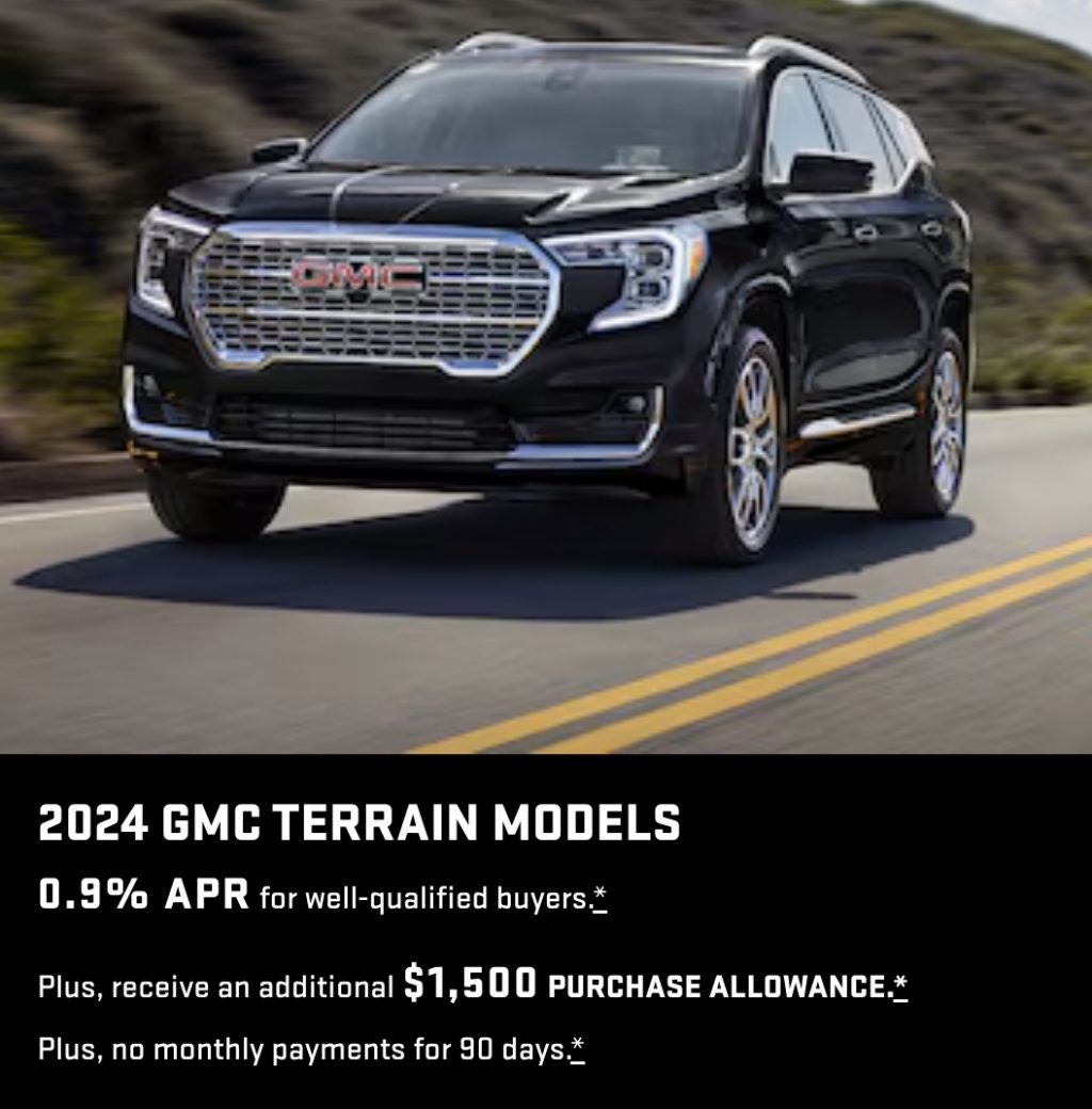 Gmc Terrain Discount Reaches In August