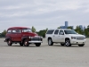 1951 Chevrolet Suburban (left) and 2010 Chevrolet Suburban 75th