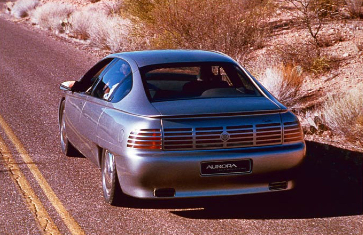 1990 Cadillac Aurora Concept Car Rotting Away In A GM Lot