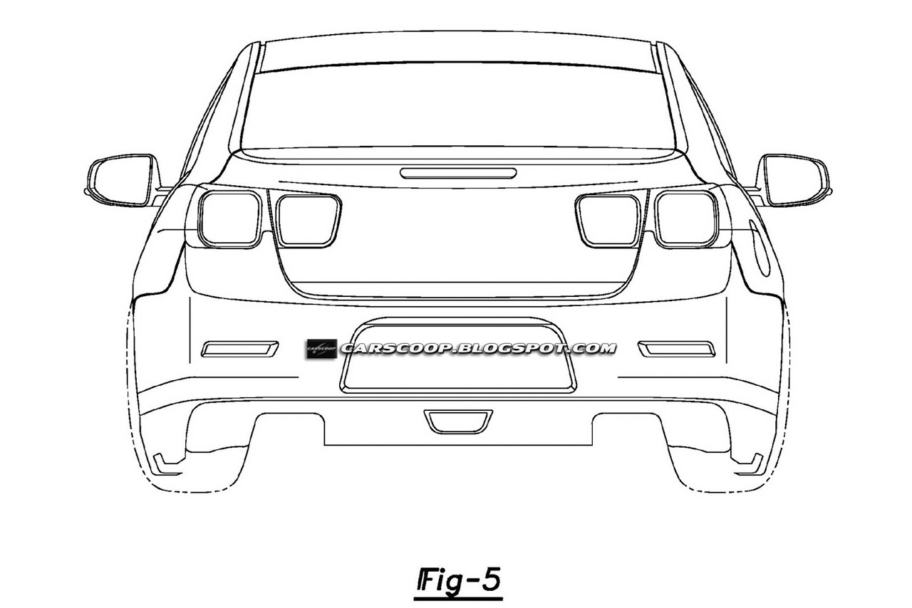 Chevrolet Malibu 1 чертеж