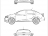 The new Chevrolet Aveo Sedan Sketch