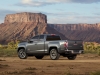 2015 GMC Canyon All Terrain SLE Extended Cab Short Bed Rear Three Quarter in Cyber Grey