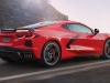 2020-chevrolet-corvette-c8-stingray-coupe-z51-performance-package-carbon-flash-spoiler-and-mirrors-carbon-flash-open-spoke-wheels-exterior-outdoor-torch-red-006-rear-three-quarters-roof-panel-on