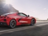 2020-chevrolet-corvette-c8-stingray-coupe-z51-performance-package-carbon-flash-spoiler-and-mirrors-carbon-flash-open-spoke-wheels-exterior-outdoor-torch-red-007-rear-three-quarters-roof-panel-off