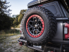 2021-gmc-canyon-at4-ovrlandx-concept-manufacturer-photos-exterior-032-full-size-spare-beadlock-wheel-and-bf-goodrich-tire-on-tailgate