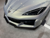 2023-chevrolet-corvette-c8-z06-coupe-3lz-silver-flare-metallic-roof-off-sema-2021-exterior-014-front-end-detail-carbon-fiber-splitter-headlights