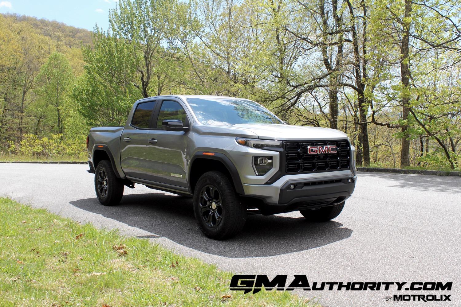 2023-gmc-canyon-elevation-sterling-metallic-gxd-first-drive-exterior-005-front-three-quarters