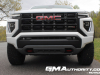 2023-gmc-canyon-at4-summit-white-gaz-first-drive-exterior-051-front-grille-red-tow-hooks
