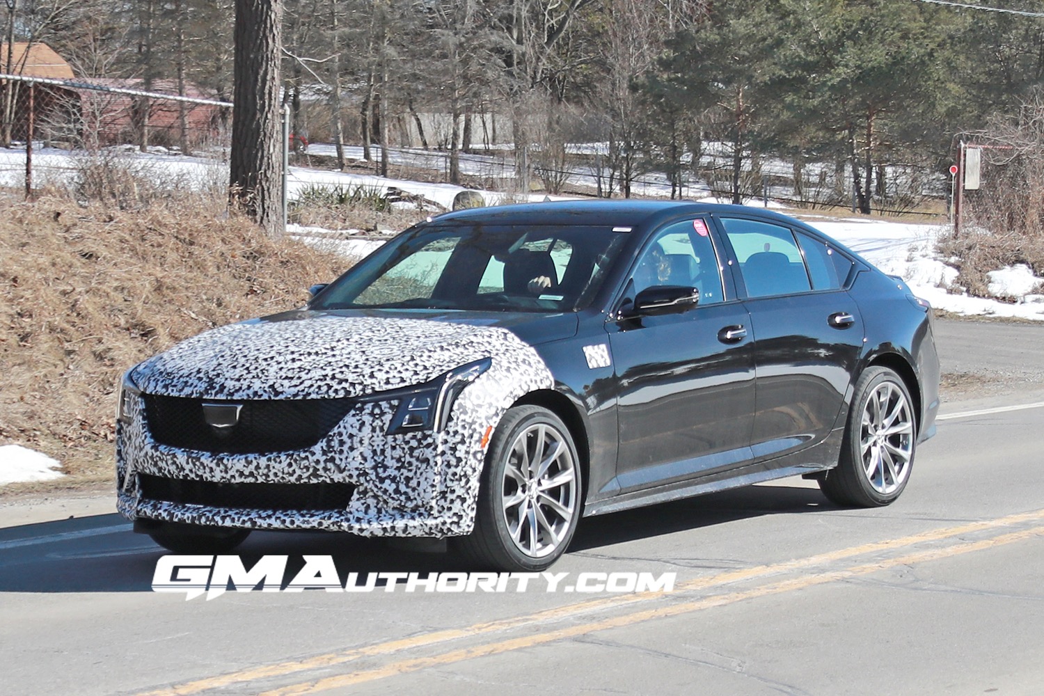 Refreshed Cadillac CT5V Spied Again, This Time In Silver