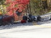 C5 Vette motorcycle crash on Blue Ridge Parkway