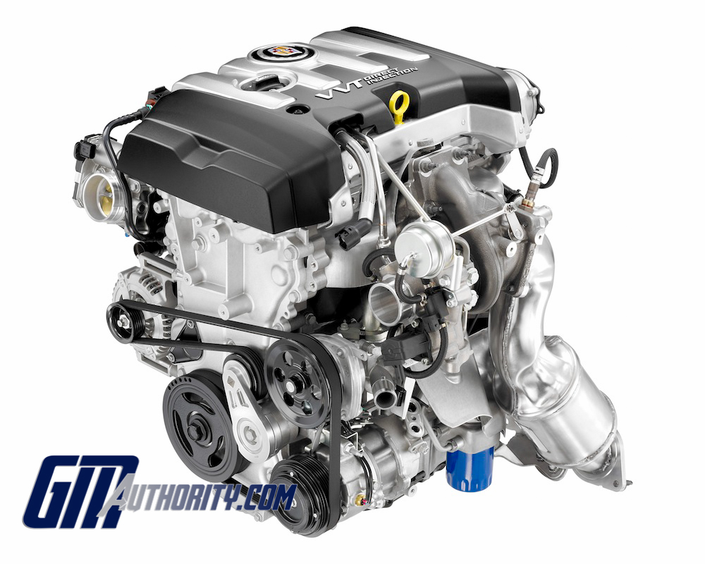 Photo of turbocharged 2.0L I4 LTG engine.