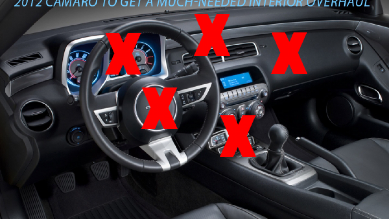 Our Prayers Are Answered Camaro To Get Interior Upgrade In