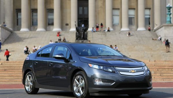 Chevrolet Volt electric vehicle with extended range on Earth Day