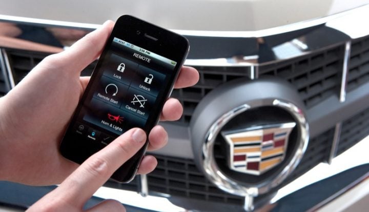 A GM app on a smartphone.