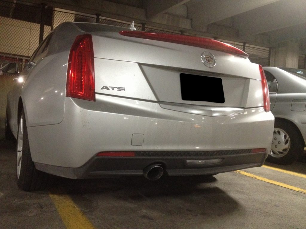 Cadillac ATS - offeset exhaust - how it is 1