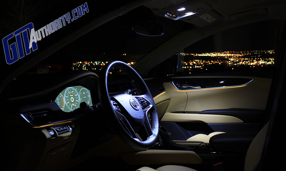 2013 Cadillac XTS cabin at night - Wordless Wednesday