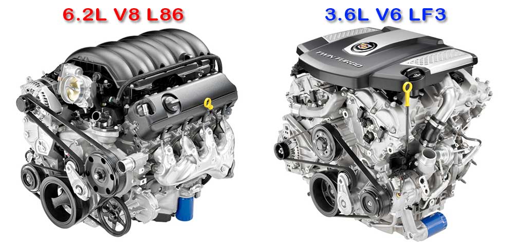 GM 6.2L V8 L86 vs. 3.6L Twin Turbo V6 LF3 | GM Authority