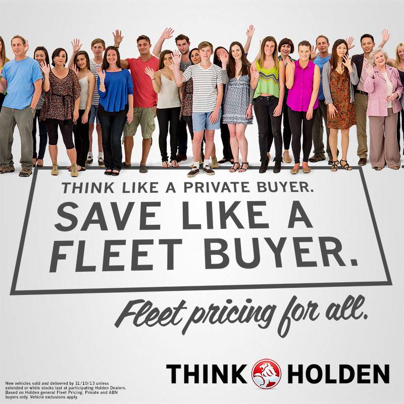 2013 Holden Fleet Pricing sales event