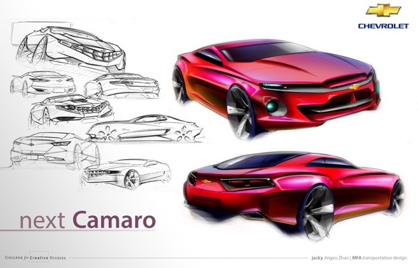 Jingxu Zhan - 6th-generation Camaro CCS rendering 1