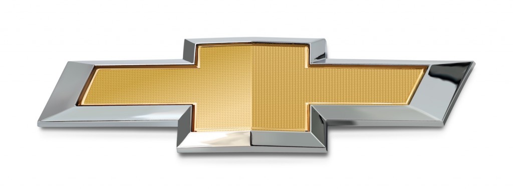 The Chevrolet bow tie logo.