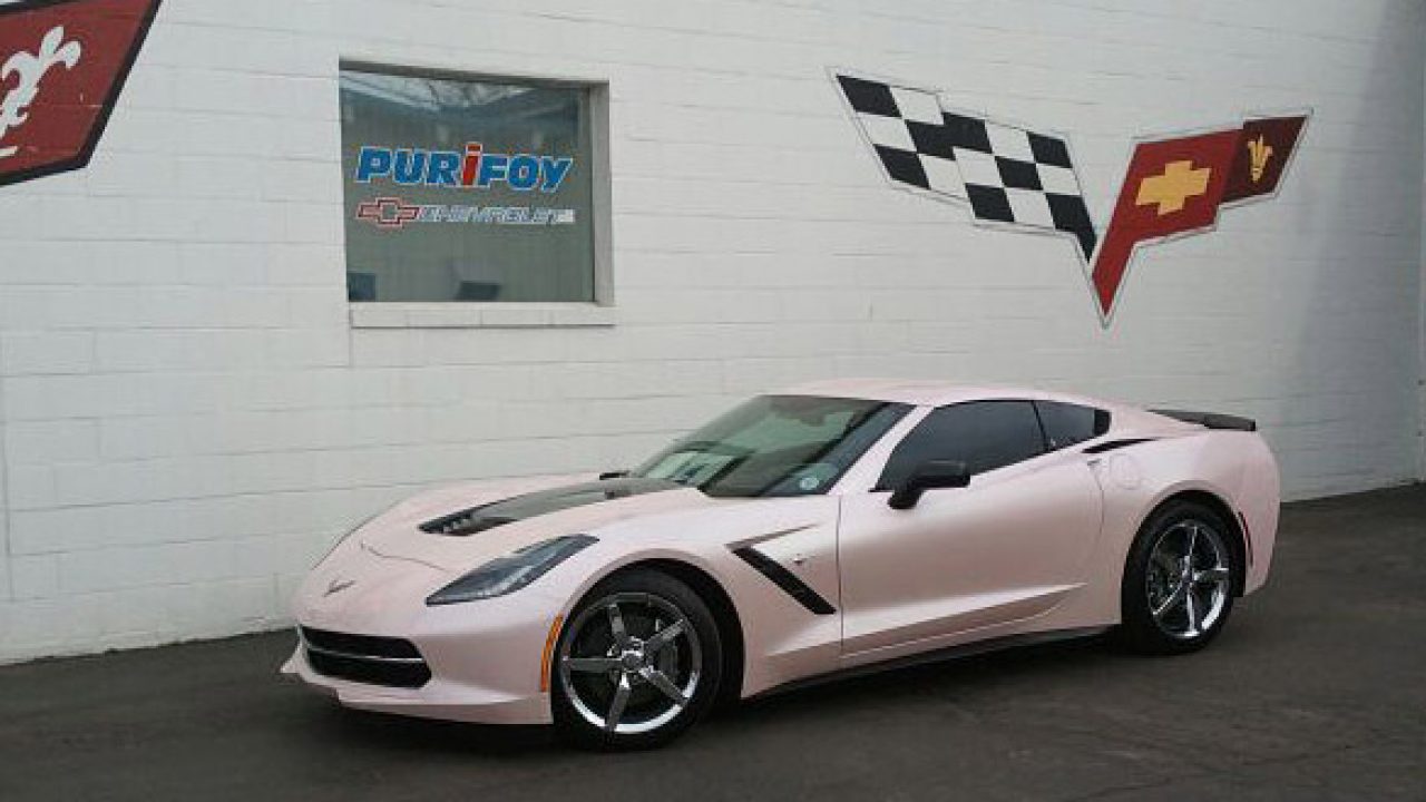 2014 Corvette Stingray Painted Pink By Purifoy Chevrolet. light pink corvet...