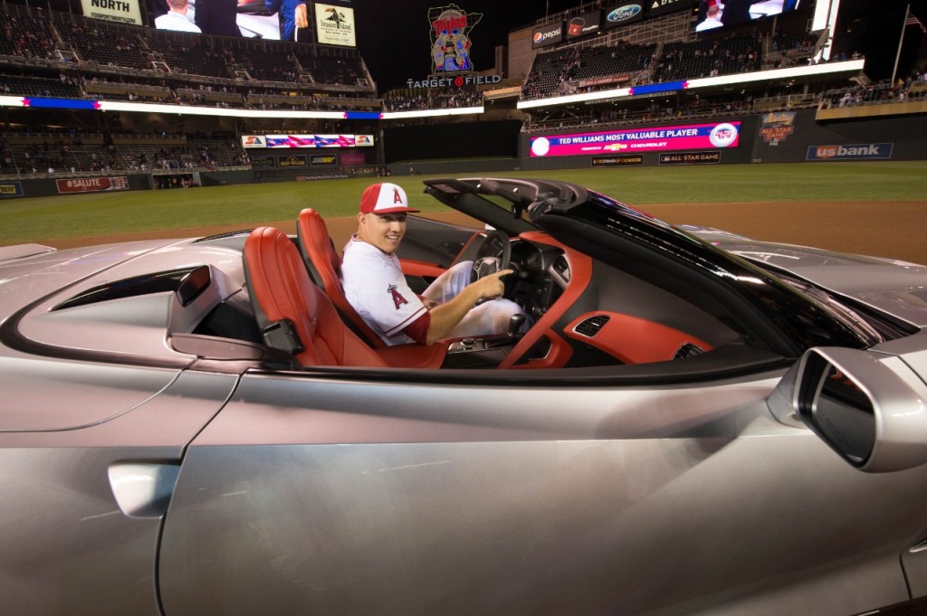 Mike Trout Wins 2014 Corvette Stingray In MLB All-Star Game