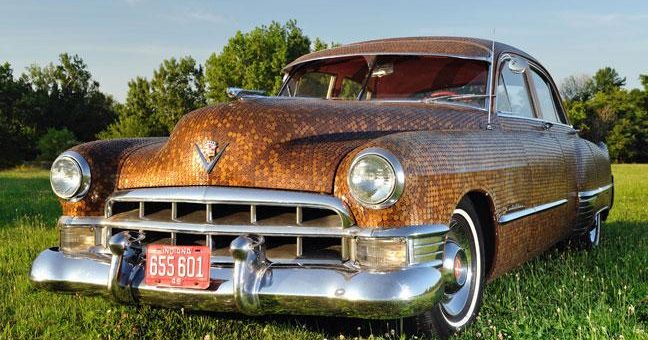 Couple Coin The Penny Covered Paintjob On 1949 Cadillac | GM Authority Couple Coin The Penny Covered Paintjob On 1949 Cadillac | GM Authority
