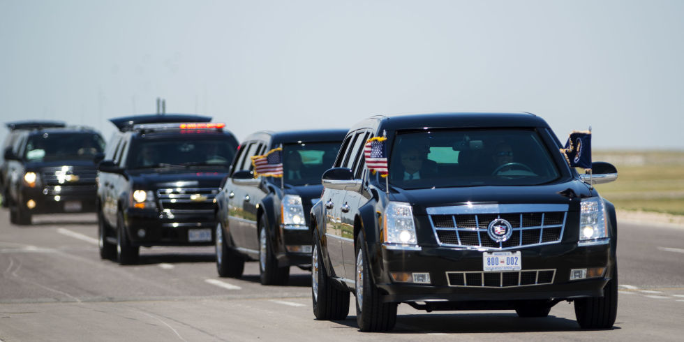 Ford motorcade president