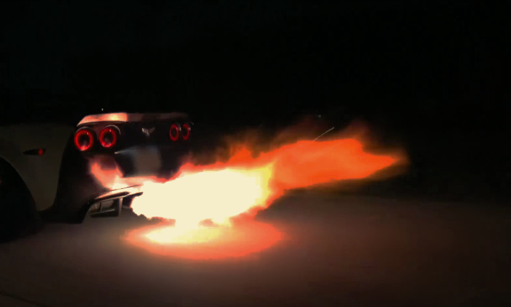 Supercharged Corvette C6 Spits Exhaust Flames | GM Authority