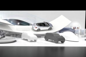 This enlarged portion of the rendering more clearly shows the convertible in-question.