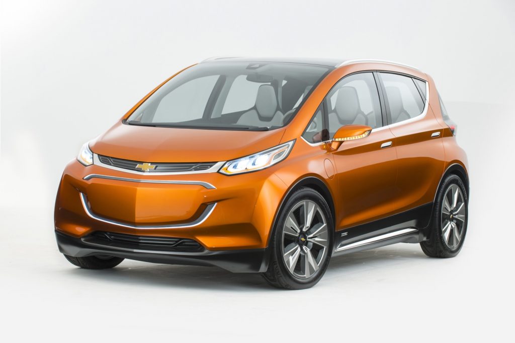 2015 Chevrolet Bolt EV Concept all electric vehicle – Exterior ¾ studio