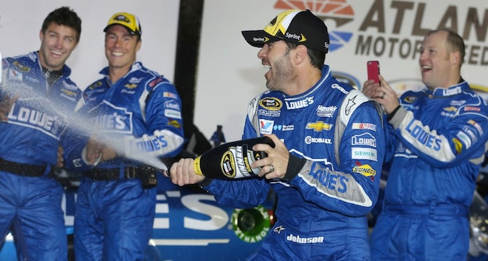 Jimmie Johnson Wins Atlanta As Chevrolet Sweeps Podium | GM Authority